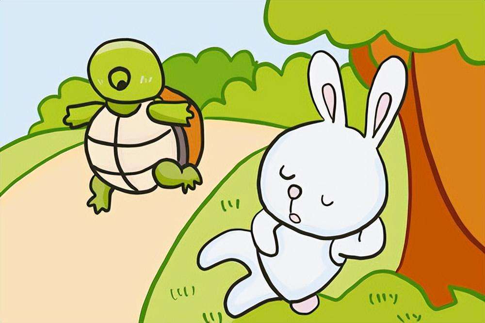 龟兔赛跑搞笑图片